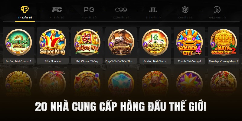 Kết hợp cùng 20 nhà cung cấp hàng đầu thế giới